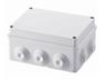 Surface Mounting Enclosure, Junction Box with Plain Screwed Lid - IP55 Internal Dimensions Approx -150x110x70mm - Walls with Cable Glands, same as Gewiss Part : GW44006 [ABS ENC 44006]
