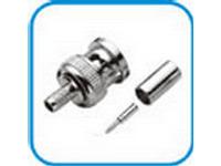 Inline BNC Plug • 50Ω • Crimp with Cable : 2.6mm RG174AU [51S101-102A4]