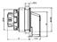 Selector Lever Switch Actuator Illuminated • 35mm Flush Bezel • 3 pos., Left Latching-Right Mom. V-90° [SLI358LM3W]