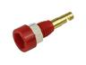 4mm Safety Panel Mount Banana Socket with Fully Insulated Gold Contact [XY-MBI-1E RED]