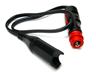 12V Cigarette Male to SAE Waterproof Socket Connector for Car and Bike [OPTIMATE SAE72]