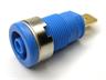 4mm Panel Mount Banana Socket with Built-In Safety in Blue [SEB2620-F6,3 BU]