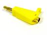 4mm Stackable Gold Plated Banana Plug • 19A 50V • Yellow [KAG4 YELLOW]