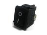 Miniature Rocker Switch • Form : DPST-1-0 • 10A-250 VAC • Solder Tag • 19x13mm • Black Curved Actuator • Marking : - / O [MR210-C5BB]