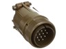 Circular Connector MIL-DTL-5015 Style Screw Lok Cable End Environmental IP65 Plug With Cable Clamp 14 Pol #16 Cont. Male Solder. 13A 500VAC/700VDC [MS3106F-20-27P]