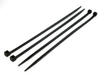 200x4.5mm Black Cable Tie with Breaking Strain 28Kg/daN in pack of 100 [CBTSS45200BLK]