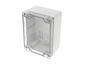 Polycarb Enclosure 120 x 90 x 60mm Clear Lid Grey Body IP66 [1554F2GYCL]