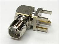 Coaxial SMA Female PCB Mount Connector 50 ohm Solder [32K401-K00PCB]