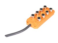 M12 (Fixcon) Actuator/sensor Distribution Box 8 Ports W/10m Cable (Bty800p-fbp-10) [ASB 8 5-4-331/10 M]