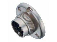 7 way Male Socket Connector With IP40 250V 5A Screw Locking and Solder Termination [09-0043-00-07]