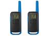 Motorola Licence Free 2 Way Radio (8km Line of Sight) 500mW, 2.5Khz, 16CH+121 Privacy Codes, 161g, 2xNI-MH 3.6V 800mAH Batteries, 1x Dual USB Charger, 20 Call Tones, 2x Belt Clips, Blister Pack 2, Size:5.4x16.5x3.1cm, Keypad Tones [MOTO TLKR T62]