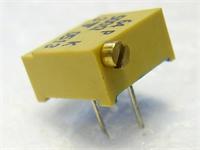 Multiturn Cermet Trimmer Potentiometer, Model : 64, Size 10mm Sq • PCB-P • Side Adjust • ½W @ 70°C • 5MΩ • ±10% • 25 Turns [3296P-5M (64P-5M)]