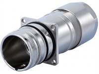 Circular Connector M23 Signal Panel Square Flange Housing/Cable Clamp Male Thread. Cable OD 7-12mm [7476500000]