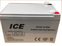 Rechargeable Battery 12V12Ah (L=151 W=98 H=95mm) F1 Terminal 4.8mm 3.50kg. 6 Months Warranty [BATT 12V12 ICE]