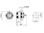 Circular Connector Plastic IP68 Screw Lock Panel Jam Nut Receptacle 4 Poles Female [XY-CC132-4S]