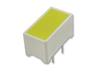 Rectangular LED Light Bar • with 2 Leds • Yellow • Yellow Diffused Lens • IV= 31mcd • 7.5 x 14mm [DE/2YD]