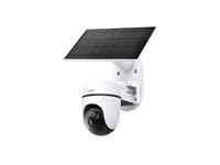 TP-LINK Tapo Solar-Powered PAN/Tilt Security Camera Kit - Camera 2K 3MP 1/2.8” CMOS, 4mm Lens, 2xbuilt-In Spotlights , Built-In Mic & SPKR, WiFi, Colour Night Vision, WDR, 3DNR, Micro SD Card Slot Max 512GB, AI Detection, IP65 [TP-LINK TAPO C610 KIT]