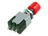 Panel-Mount Push Button Switch • Momentary • Form : SPDT-1-(1) • 3A-125 VAC • Solder-Lug • Red-Button [DS299R]
