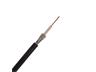 Coaxial Cable • Black Colour • 2.5mm2 • 1x0.48 mm Bare Copper Covered Steel • Dielectric : Solid PE 1.52 • Nominal Impedance : 50 ±2 Ω • PVC OD: 2.6 mm [CABRG174U]