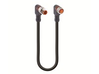 Cordset M8 Male Right Angled. 3 Pole – M8 Female Right Angled 3 Pole Screw Lock With Led - 0,6m PUR Cable [RSMWV 3-RKMWV/LED A 3-224/0,6 M]