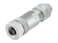 Circular Connector M12 B COD Cable Female Straight. 5 Pole Screw Terminal 8,5mm Cable Entry Ring Shield IP67 [99-1436-910-05]
