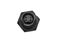Circular Connector Plastic IP67 Waterproof Bayonet Lock Female Panel Receptacle 4 Pole 5A/250VAC - 15,6x14,8 Panel Cutout (5/8") -40 - 105° [PM04FCC-KCS7001]