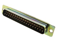 D Sub Mixed Signal Connector 41 Pole Male Machined Gold Plated Solder Contacts Plus 2 cavities for Power/Co Ax Contacts [DDM-43W2P]