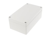 Watertight IP66 Grey Polycarbonate Enclosure Flat Lid in 160x90x60mm Size [1554J2GY]