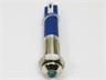 LED INDICATOR 6mm CONVEX PANEL MOUNT BLUE 12VDC 20mA IP65. [AVL6D-NDB12]
