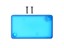 ABS Enclosure 60 mm x 35 mm x 20 mm Translucent Blue [1551HTBU]