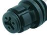 4 way Male Cylindrical Cable Connector Submini IP 67 with Snap-in and 3~5mm Cable Entry [99-9212-00-04]