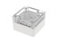 Polycarb Enclosure 65x65x40mm Grey Body Clear Lid IP66 [1554B2GYCL]