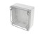 Polycarb Enclosure 120 x120 x 60mm Clear Lid Grey Body IP66 [1554N2GYCL]