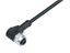 Cordset M12 A COD Female right angled 5 Pole - Single end - 2M PUR Cable IP67/IP69K - UL Approved (RKWT 5-228/2M) [77-3434-0000-50005-0200]