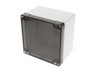 Enclosure Polycarbonate 120x120x90mm IP66 Grey Body Smoked Lid [1554P2GYSL]