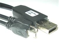 Cable USB A male ~ 2 x USB Micro 35cm [TRACKER USB CABLE]