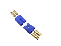 EC8 Battery Connector Pair 2pole 180A - Cable end Male/Female 5MM Gold Plated Bullet Terminals With Insulated Housing [RC-EC8 CONNECTOR PAIR]