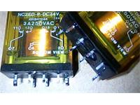 Medium Power Sealed Monostable Vertical Relay Form 2C (2c/o) PCB Mount 24VDC Coil 1600 Ohm 5A 250VAC/30 VDC Bifurcated Contacts - Hi Rel. [NC2ED-P-DC24V]