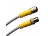 Cordset M8 B Coded 5 Pole Male - M12 A Coded 4 Pole Female - 1M PUR Shielded Cable IP67 [RSMSV5-M12AF/1M]