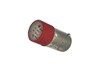 220VAC Red Bayonet mount flat lens LED lamp bulb for use with P300/P350 Series Lamps and Switches [BA9S-LED-AC220R]
