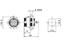 Circular Connector Plastic IP68 Screw Lock Panel Jam Nut Receptacle 7 Poles Female [XY-CC132-7S]