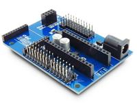 Compatible with Arduino Nano I/O Shield - breaks out all pins as Electronic brick 3pin interface, the Zigbee XBee Series Modules and nRF24L01 wireless interface [SME NANO I/O EXPANSION BOARD]