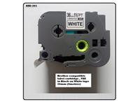 Brother Compatible Label Cartridge, TZE in Black on White Tape 36mm (8metres), AZE-261 =BRH TZE 261 [AZE-261]