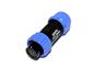 Circular Connector Plastic IP68 Screw Lock Female Cable End Plug With Cap 9 Poles 3A/125VAC 5-8mm Cable OD [XY-CC130-9S-II-C]