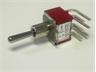 Miniature Toggle Switch • Form : DPDT-1-0-(1) • 5A-120 VAC • Right-Angle-PCB-ThruHole • Hor.Opr.Std.Lever Actuator [8022B]