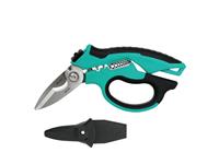 Industrial Multipurpose Angled Shears - Stainless Steel 8" (20.70CM) - Crimping: 6mmSQ & 2,5mmSQ Stripping: 0,3mmSQ TO 6mmSQ (AWG 22-10) [PRK SR-335]