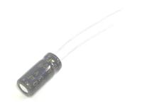 Mini Low Impedence Electrolytic Capacitor • Lead Space: 2mm • Radial • Case Size: φD 5mm, Height 11mm • 10µF • ±20% • 63V [10UF 63VR EXR]