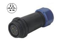 Female Circular Connector • Plastic Screw-Lock Cable-End • 7 way • 500V 15A • IP68 [XY-CC211-7S-II-1C]