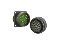 Circular Connector Bayonet Lock Square Flnge Receptacle 19P Male MIL C26482 with PCB Contacts (851-02E-14-19P5016) (71-570124-19P) [852510R14B19PNH052]