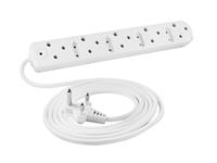 Crabtree Multiplug Adaptor 9Way 5X16A 4X5A Sockets 3M Cord [CRBT BC2035/3P]